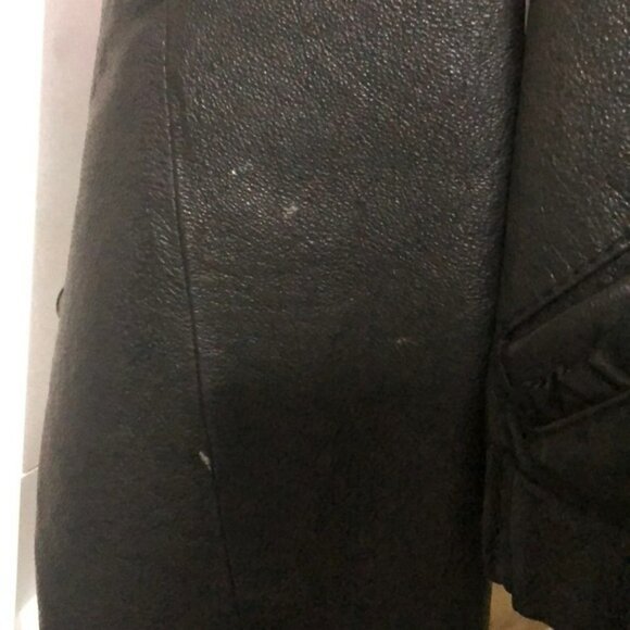 H&M 𝅺Divided Black Leather Jacket 32/US 2 - Picture 3 of 9